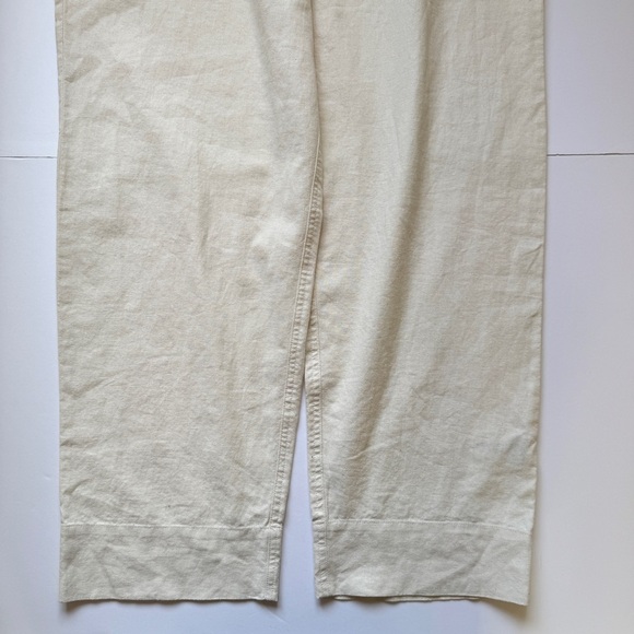 Universal Thread Short Sleeve Linen Blend Boilersuit Jumpsuit Ecru Cream Sz 6 - Picture 12 of 16